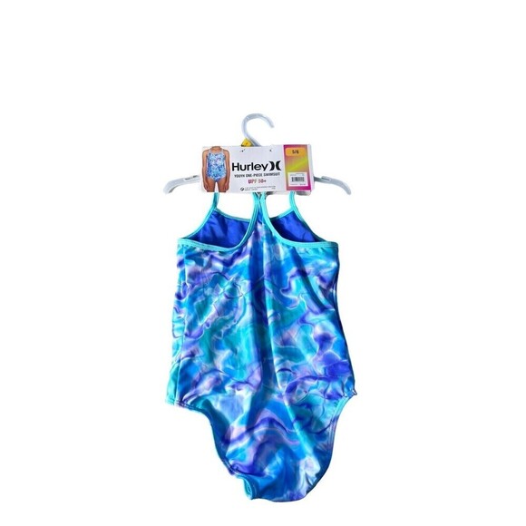 NWT Hurley girls One Piece swimsuit UPF 50+  size 5/6 - Picture 8 of 9